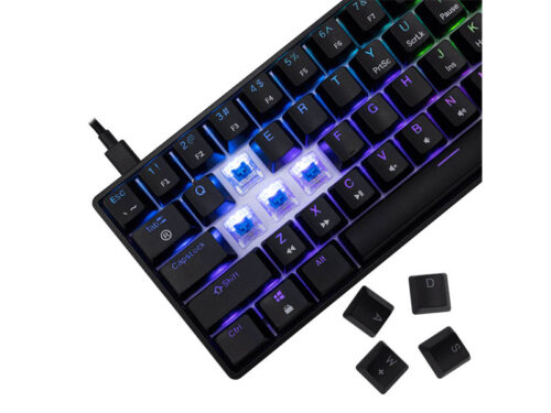 Keyboard White Shark Gaming Shinobi 2 60% Mechanical RGB Black Blue Switch Hot-Swap - Image 2